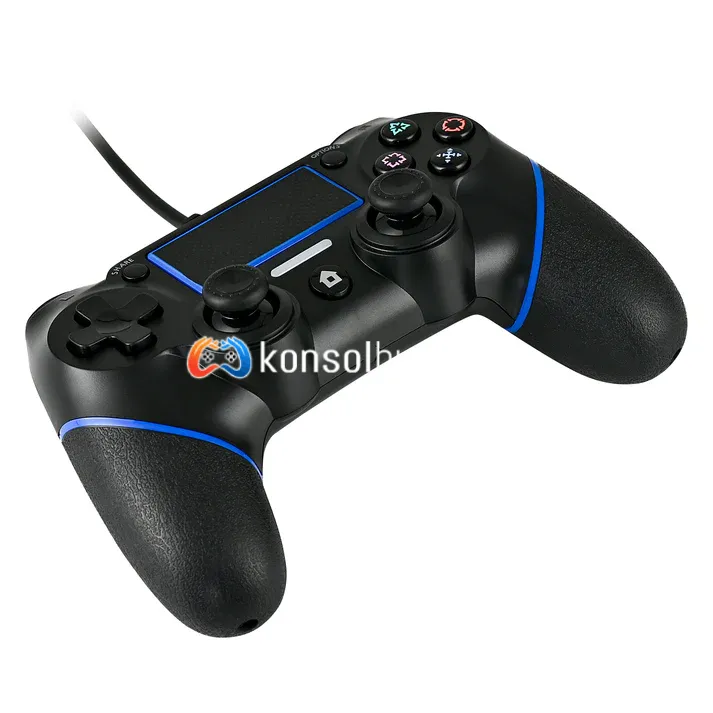 Kontorland Titreşimli Kablolu Oyun Kolu - PS4 ve PC'niz için Profesyonel GamePad Deneyimi! - Görsel 2