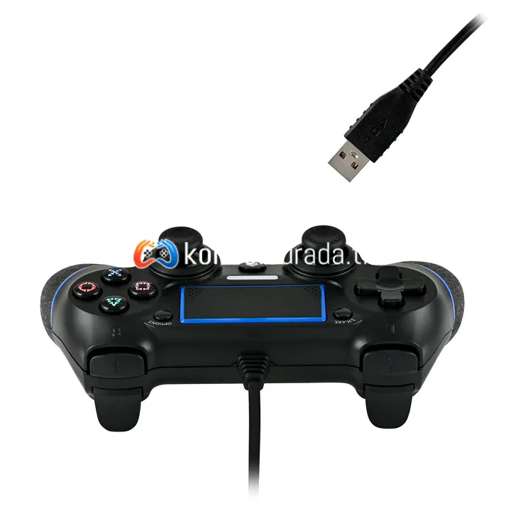 Kontorland Titreşimli Kablolu Oyun Kolu - PS4 ve PC'niz için Profesyonel GamePad Deneyimi! - Görsel 3